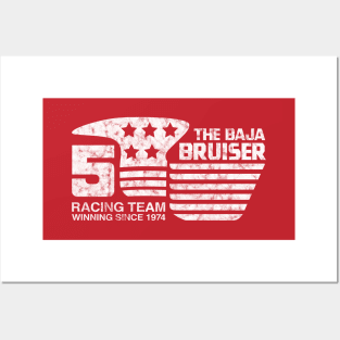 1974 - Baja Bruiser (Original - White on Red - Worn) Posters and Art